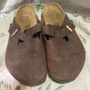 Birkenstock Boston Brown Oiled Leather Clogs Size Women’s EU 40 US 9/9.5
